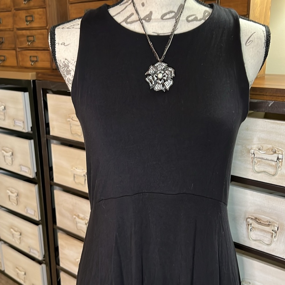 Athleta High Neck Black Tank Dress - Picture 2 of 10